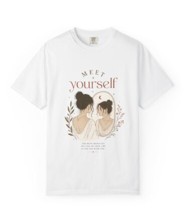 Meet Yourself T-Shirt — Self-Love Illustration Tee